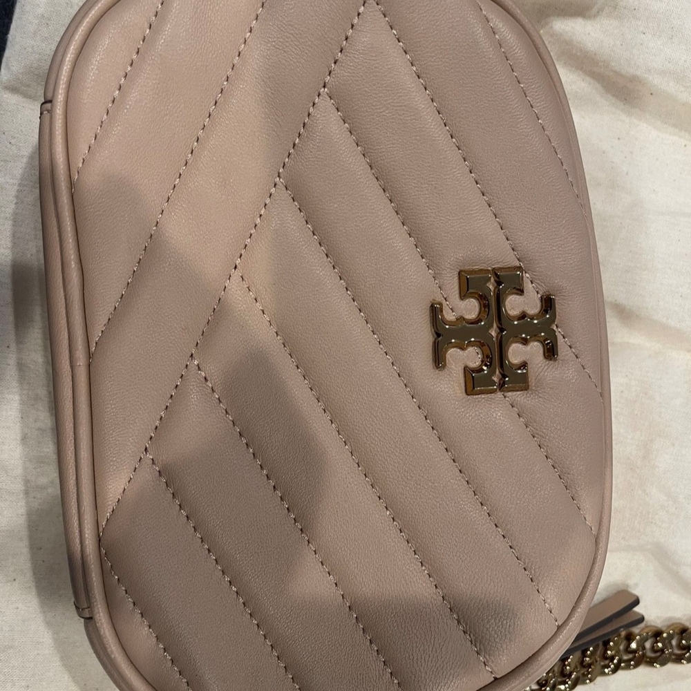Tory Burch Blush Pink Quilted Crossbody Bag